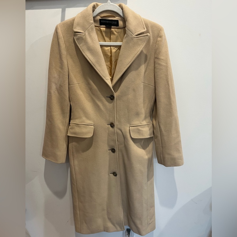 Kenneth Cole Classic Tan Trench Coat
